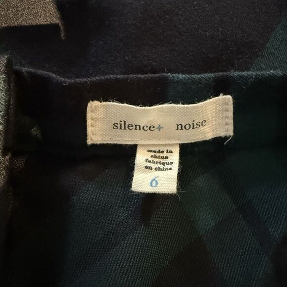 Silence + Noise UO Cher  Green Plaid Mini Skirt~Size 6/ Small - Picture 13 of 16